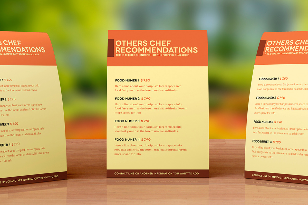 Fast Food Menu, a Brochure Template by Luuqas Design (Photo 5 of 5)