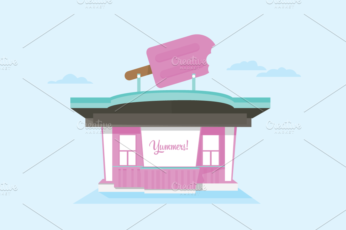 Ice Cream Truck & Shop, an Illustration by CSA Creative Studio (Photo 2 of 3)
