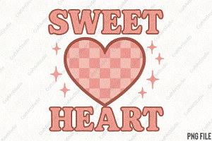 Valentine's Day Sweet Heart Varsity, an Illustration by CraftArtStudio