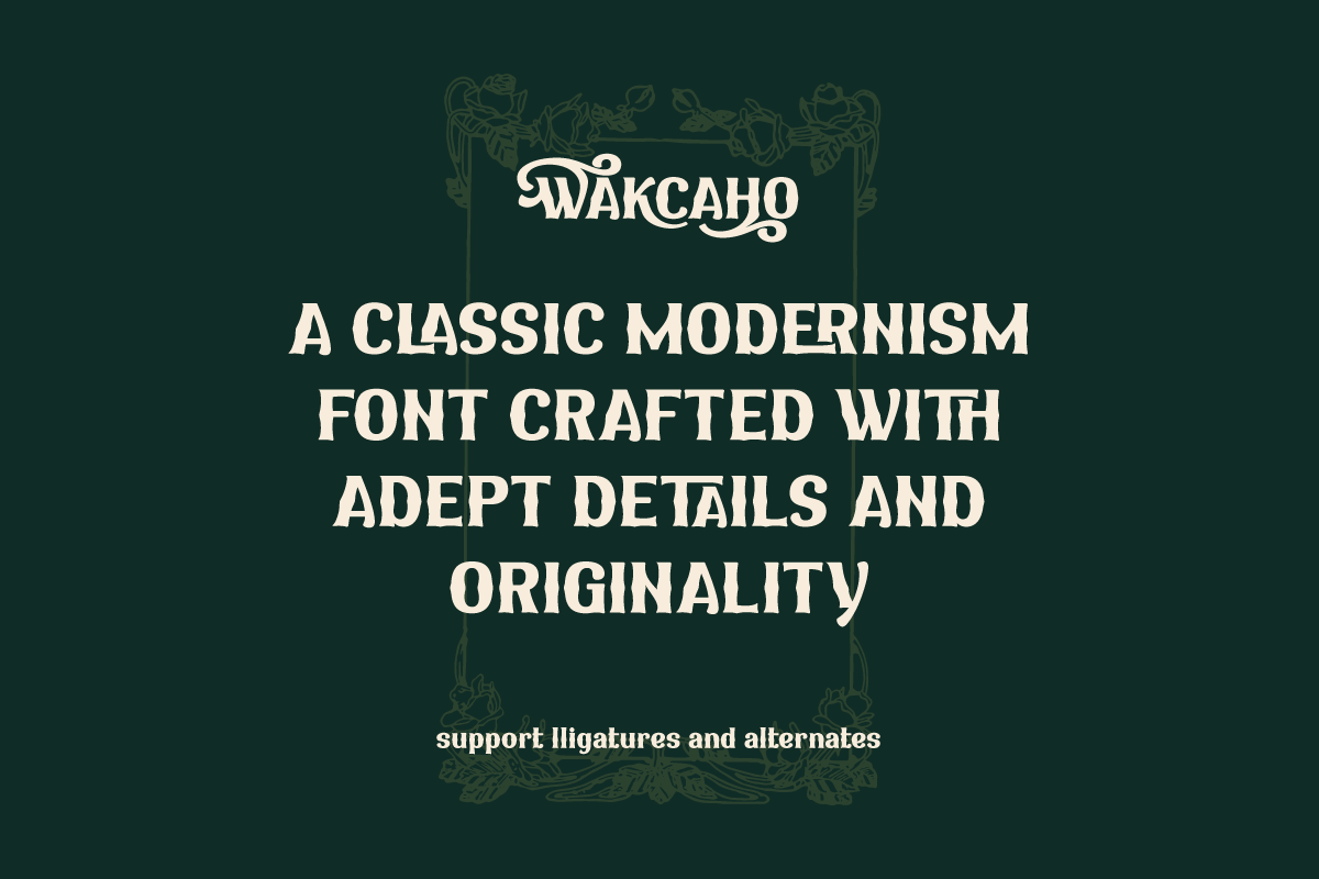 WAKCAHO | Serif Classic Modernism, a Serif Font by twinstd (Photo 2 of 13)