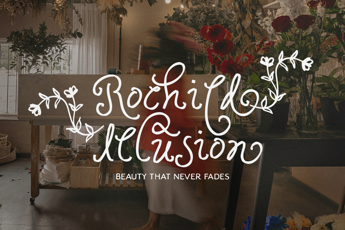 Ophelia Story - Curly Script, a Script Font by Sarid Ezra (Photo 8 of 9)