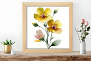 Wildflowers Watercolor Clipart, an Illustration by DreamCafeArt (Thumbnail 5 of 6)