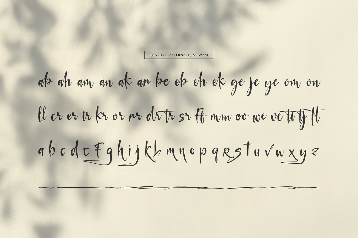 Myrical Amellina Casual Handwritten, a Script Font by gracetype_studio (Photo 11 of 12)