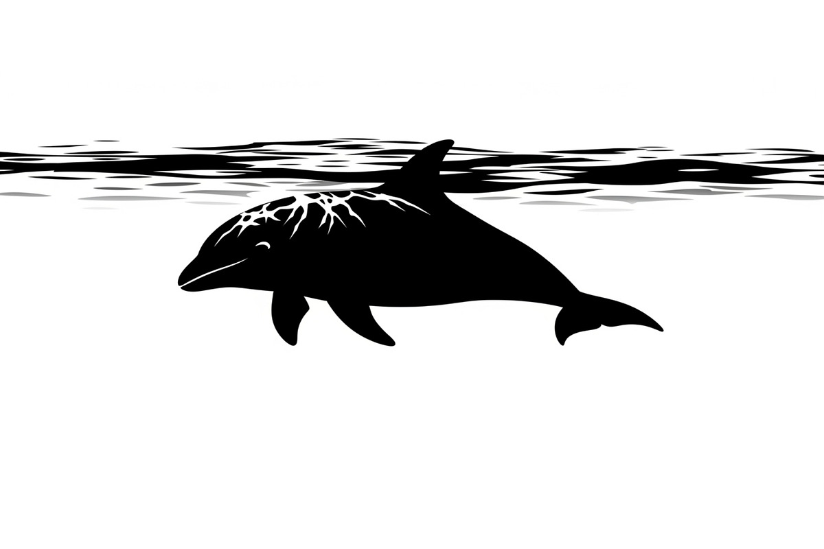 Dolphin Jumping Silhouette Vector bu, an Illustration by Designs_River (Photo 44 of 48)