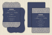 Wedding Set. Pattern and Invitation., a Card Template by NataLito (Thumbnail 9 of 10)