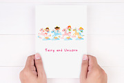 Fairy and Unicorn PNG SVG clipart, a Seasonal Illustration by Noey smiley (Thumbnail 7 of 7)