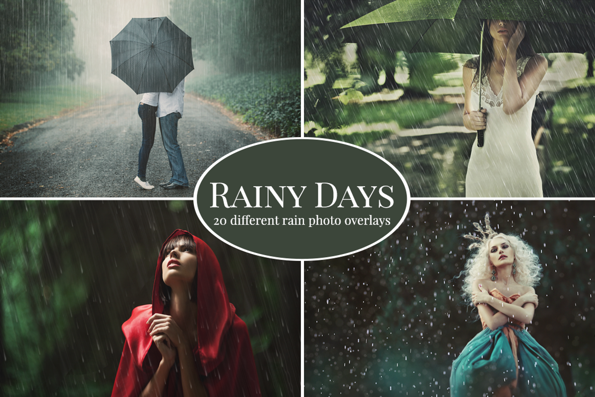 Rainy Days - 20x rain photo overlays, a Graphic by BrownLeopard (Photo 1 of 8)