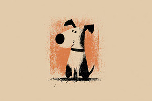 Dog sits and poses for attention, a Photo by Beautiful things