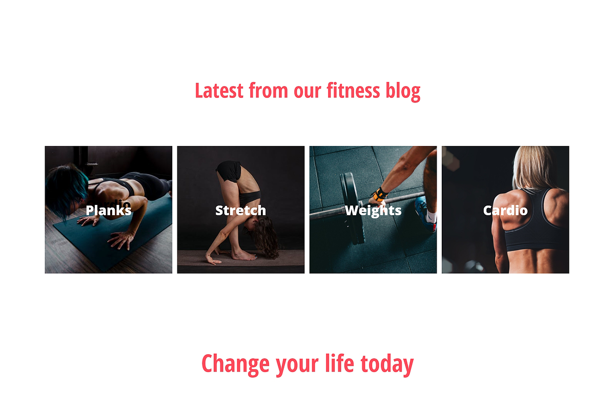 Landing page for personal trainer XD, a Landing Page Template by NeptuneDesign (Photo 8 of 9)