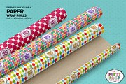 Paper Wrapper Rolls Mockup, a Product Mockup by INCDesign (Thumbnail 4 of 7)
