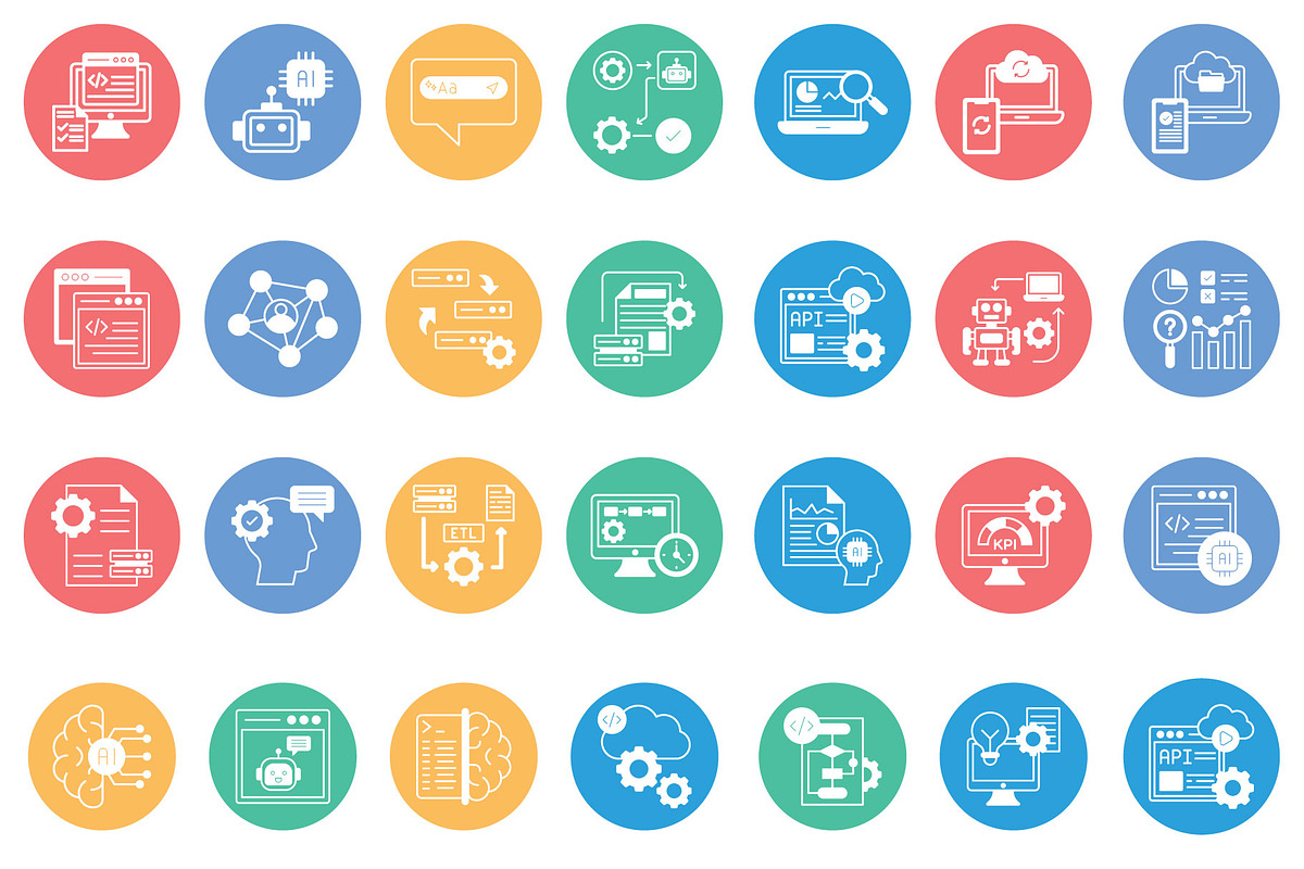 AI and SaaS Vector Icons Collection, a Solid Icon by Vector Portal (Photo 2 of 6)