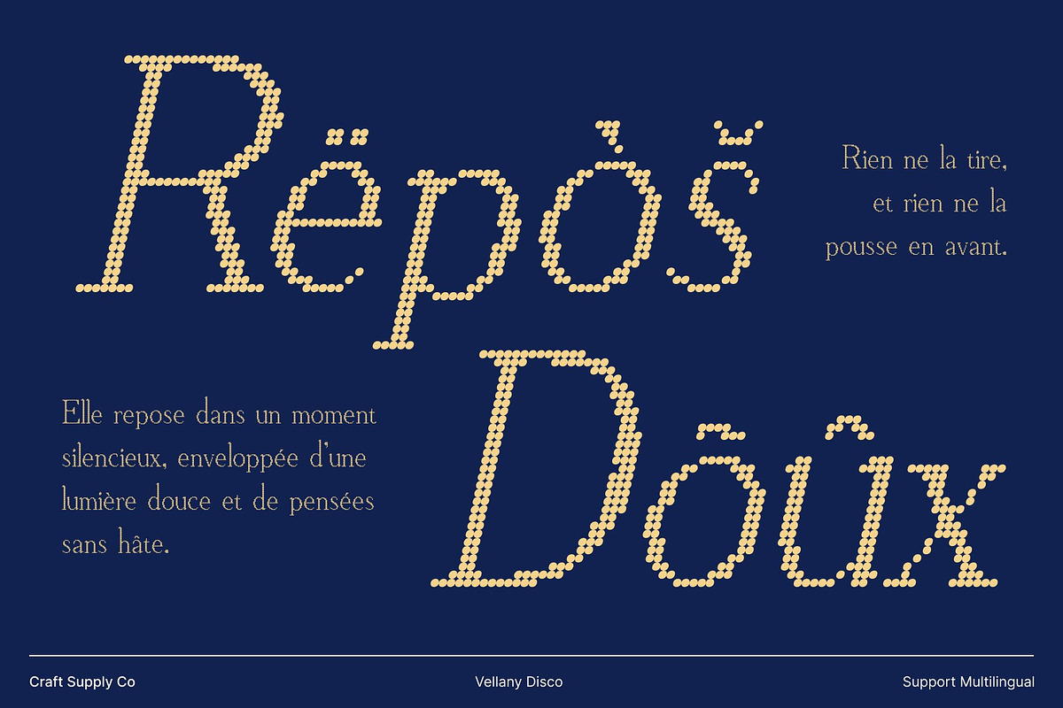 Vellany Disco, a Serif Font by Craft Supply Co. (Photo 7 of 8)