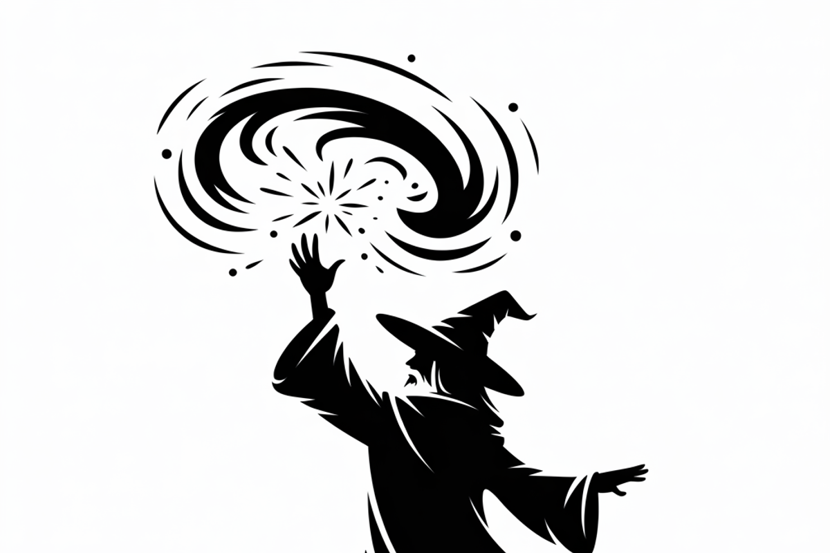 silhouette a mysterious wizard, an Illustration by Amazin_art (Photo 5 of 19)