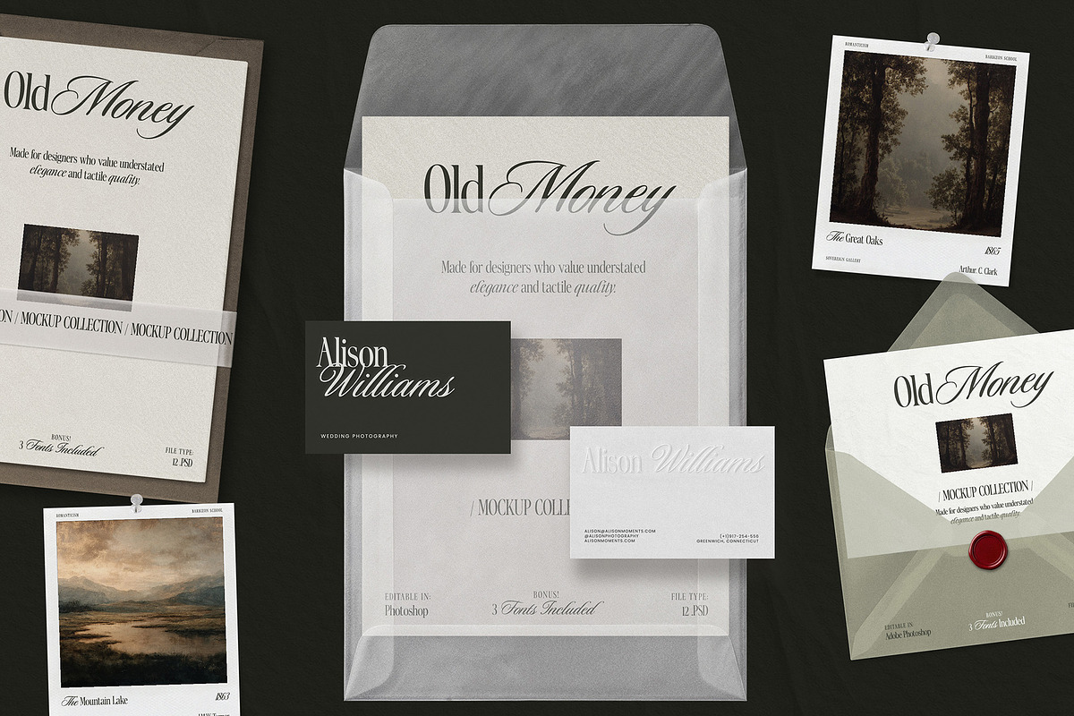 Old Money - Luxury Mockup Bundle, an Advertising Mockup by AndrewPixel (Photo 11 of 11)