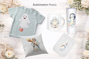 Funny Grumpy Ghost Sublimation PNG, an Illustration by Artnoy (Thumbnail 7 of 8)