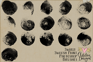 Swirly Swoosh Paint PS Brushes