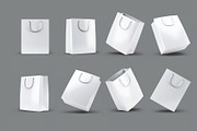 Paper Shopping Bag Mock-Up, a Packaging Mockup by DesignRushMarket (Thumbnail 2 of 7)