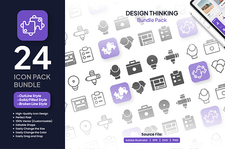 Design Thinking Bundle Icons