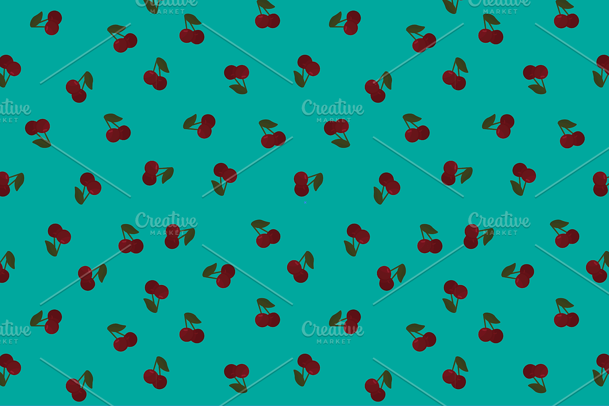 9 Seamless cherry pattern swatches, a Pattern Graphic by Salty Lunch (Photo 6 of 10)