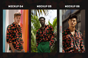 Men Shirt Mockup Bundle - 06 Files