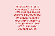 Inkspell Hand-Lettered Blackletter, a Blackletter Font by FontDuo (Thumbnail 5 of 6)