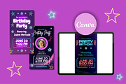 Neon Birthday Party Instagram Story, a Templates & Theme by TemplateCastleStore (Thumbnail 6 of 9)