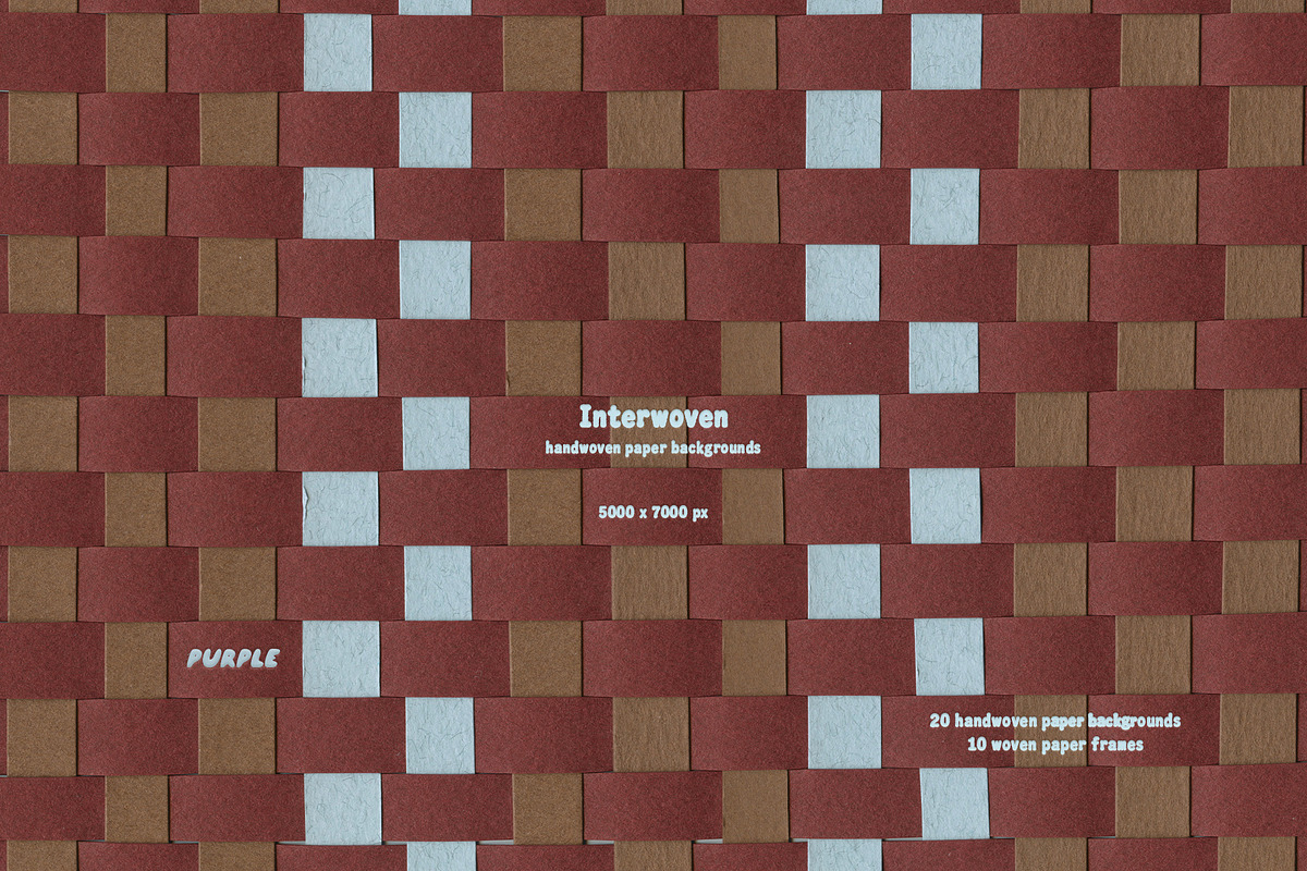 Interwoven Woven Paper Textures, a Texture Graphic by Purple (Photo 7 of 13)