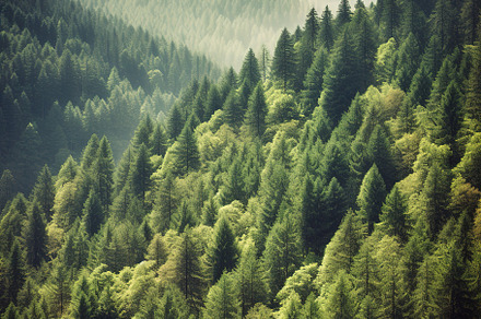 Misty mountain landscape stock photo, a Nature Photo by Virgo Studio