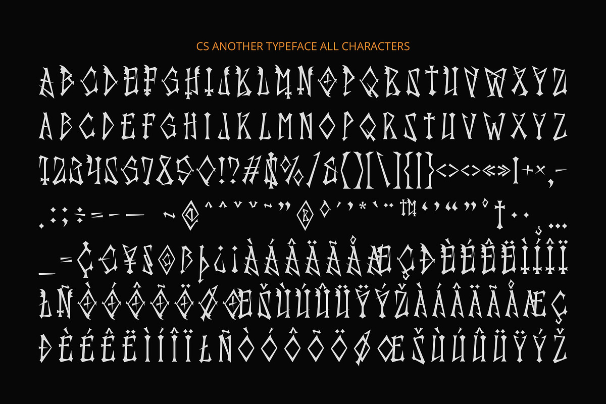 CS Another – Gothic Font, a Sans Serif Font by Craft Supply Co. (Photo 8 of 8)