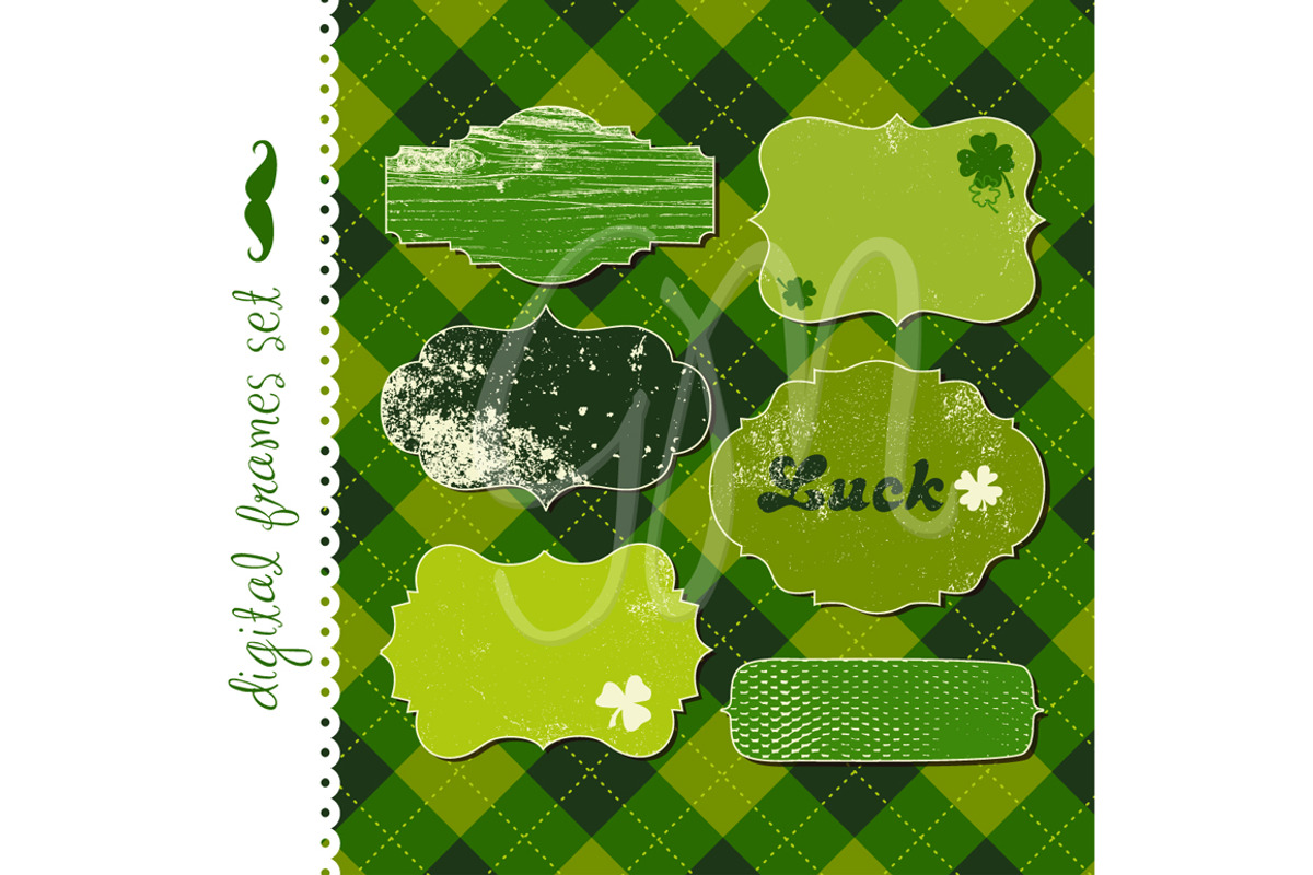 12 St. Patrick's Day Frames, clipart, an Illustration by GraphicMarket (Photo 1 of 5)