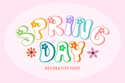 Flower of Love - Flower Font Types, a Font by KiddoGlyphs Studio (Thumbnail 2 of 5)