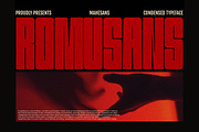 Romusans | Condensed Font Duo, a Sans Serif Font by Mahesans Co (Thumbnail 1 of 10)