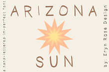 Arizona Sun a slightly wobbly Serif