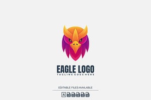Eagle Gradient Colorful Logo, a Branding & Logo Template by Ibnipro1