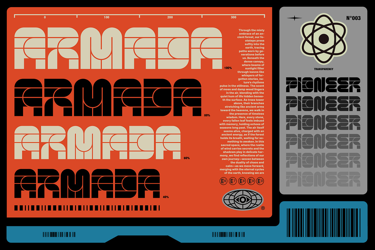 Orioner Display Typeface, a Sans Serif Font by God Control (Photo 6 of 8)