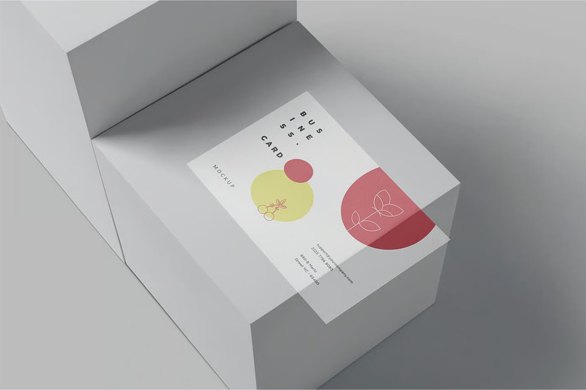 EU Transparent Business Card Mockups, an Advertising Mockup by megostudi0 (Photo 5 of 6)