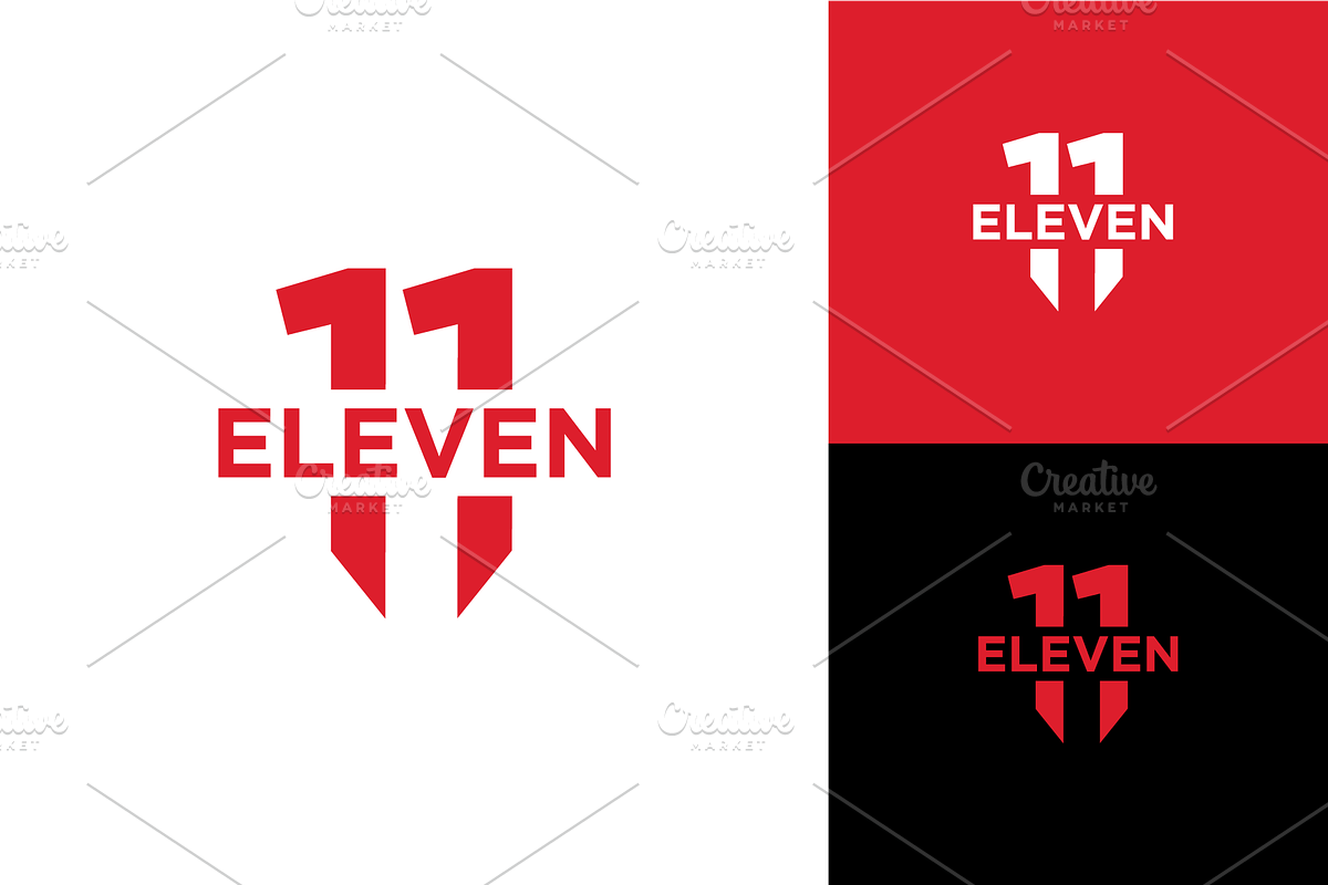 Eleven Logo Simple, a Branding & Logo Template by zaqilogo