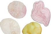 Hand Painted Watercolor Agates, an Illustration by Valeri Nick (Thumbnail 5 of 5)