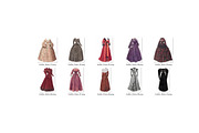 Vintage Dark Gothic Dresses Clipart, an Illustration by Secret Helper (Thumbnail 6 of 6)