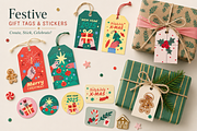 Christmas Decor Clipart, a Seasonal Illustration by Anna Studio (Thumbnail 5 of 12)