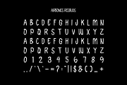Airbones Resbuds - Tall Font, a Sans Serif Font by Iqsiart Studio (Thumbnail 2 of 6)