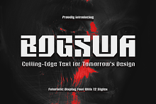 CF Bogswa - Futuristic Display Font