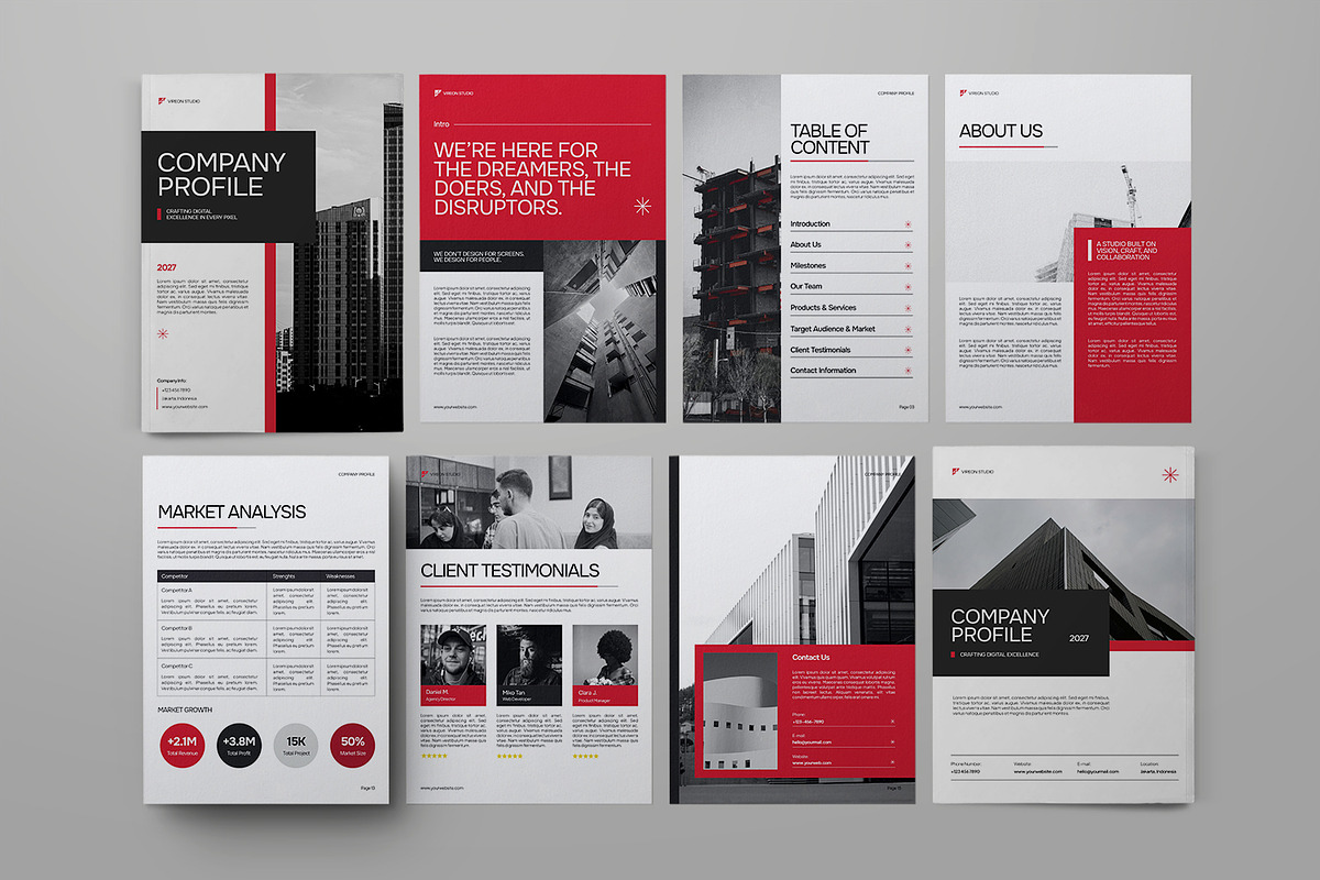 Company Profile Template, a Magazine Template by Portocraft (Photo 6 of 6)