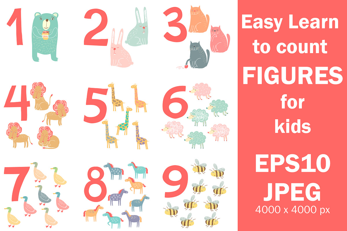 Easy Learn to count figures