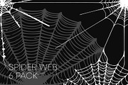 Spider Web 6 Pack, a Decorative Illustration by UoaHH (Thumbnail 1 of 2)