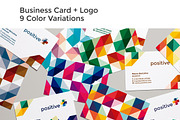 Business Card + Positive Logo, a Business Card Template by Mauro Bertolino (Thumbnail 2 of 2)