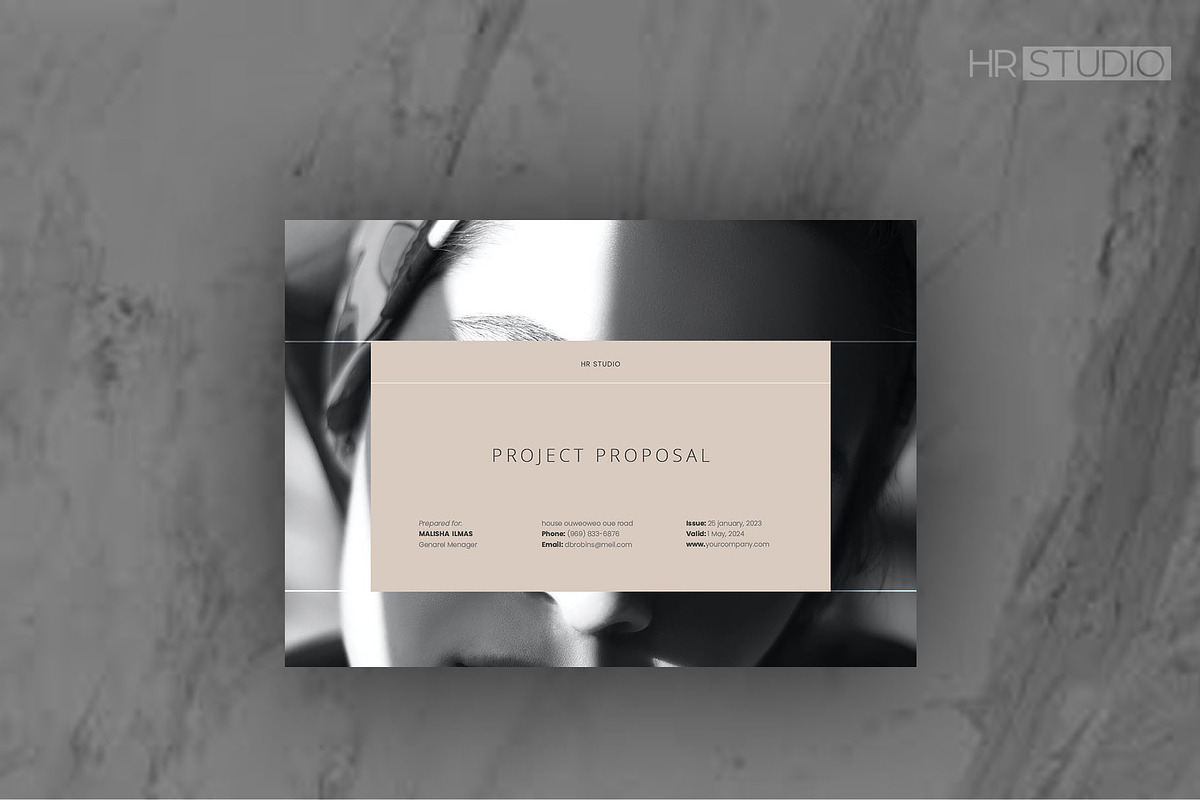 Project Proposal | Adobe InDesign, a Brochure Template by HR Studio (Photo 1 of 8)