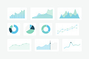 21 Vector Graphs & Charts (SVG), an Outline Icon by Medialoot (Thumbnail 1 of 2)