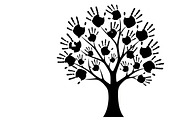 family handprint tree silhouette, an Illustration by Amazin_art (Thumbnail 3 of 29)