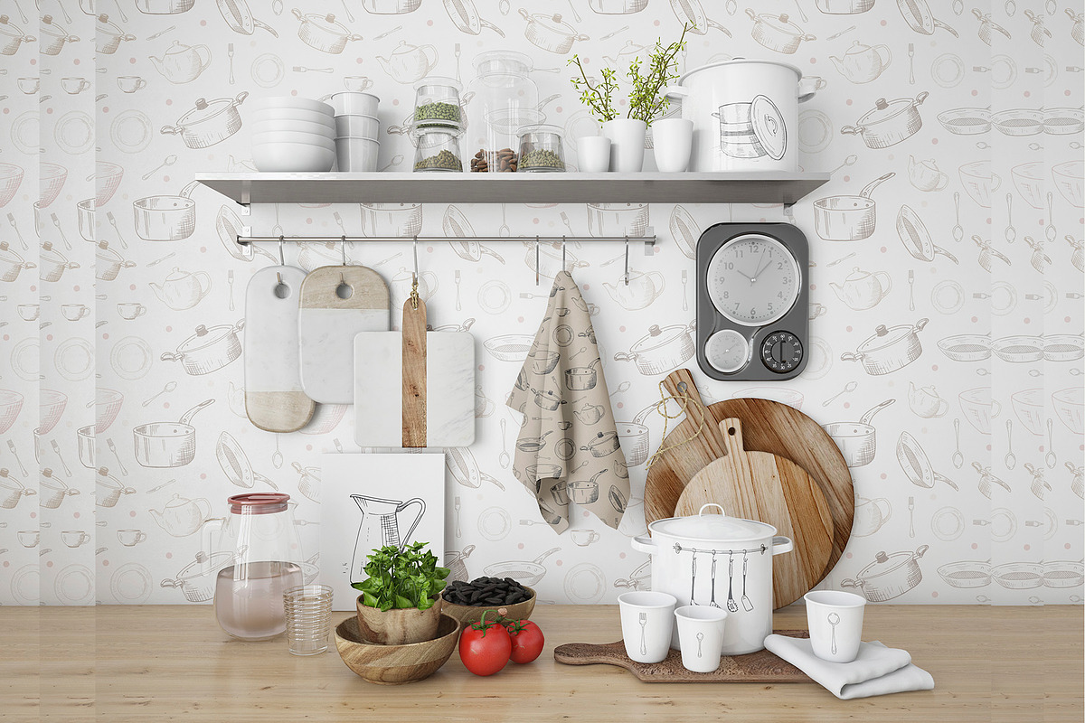 Kitchenware. Vector sketches., an Object Graphic by Canatic (Photo 7 of 10)